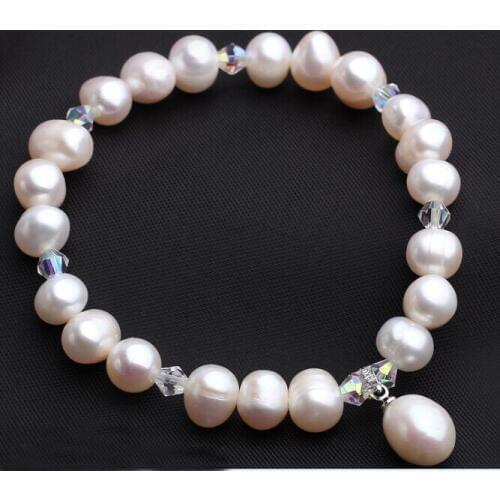 100% nature freshwater pearl bracelet