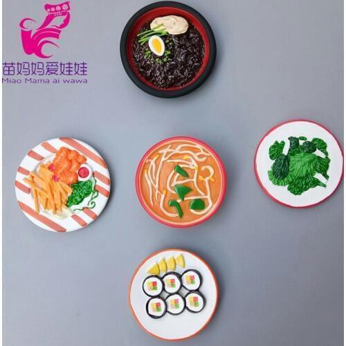 Detail size Mininature Simulation food BJD dolls Kitchen pots and pans dishes glasses cutlery for 40cm doll use