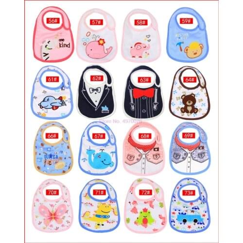 DHL 500pcs 100% Cotton Baby Bibs Waterproof Baby Bibs & Burp Cloths Baby Clothing Product Towel