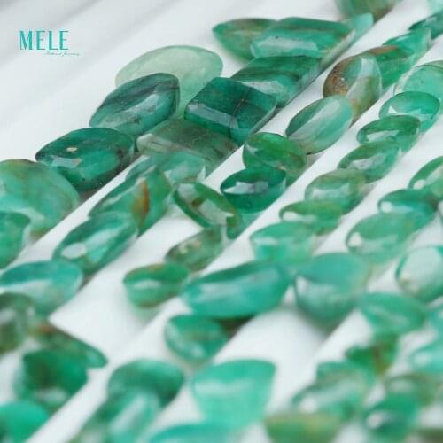 DIY Random Delivery of Natural Emerald Beryl Bare Stone Specimens Customizable 0.2--2ct/pcs Do not specify shape and size