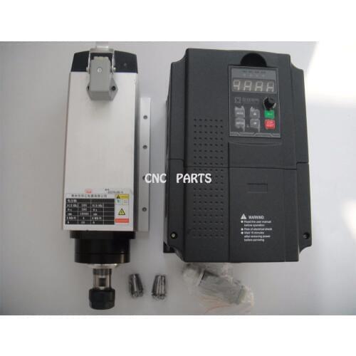 CNC Milling Spindle motor Air Cooled Spindle 4KW 4 Bearings& 4.0kw VFD/inverter variable frequency driver spindle speed control
