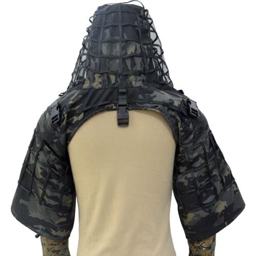 Plaid Polyester Army Fan Tactics Geely Suit Outdoor Shooting Sniper Camouflage Resistant Breathable Sports Camo Sets Hunting