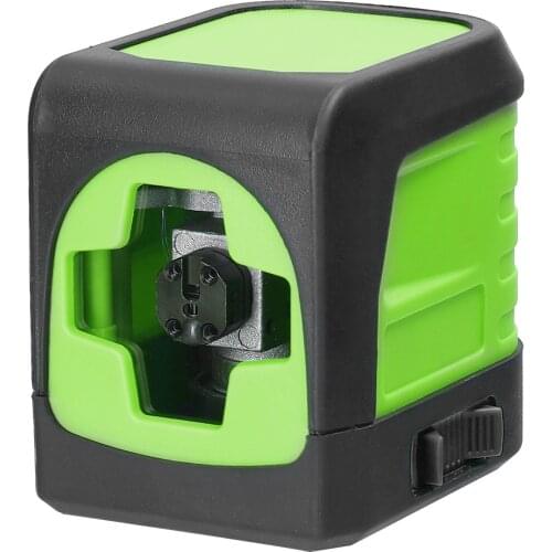 2 Green Lines Laser Level Vertical Horizontal Lines 4° Self-leveling Leveling Tool for Ceramic Tile Laying Door Window Install