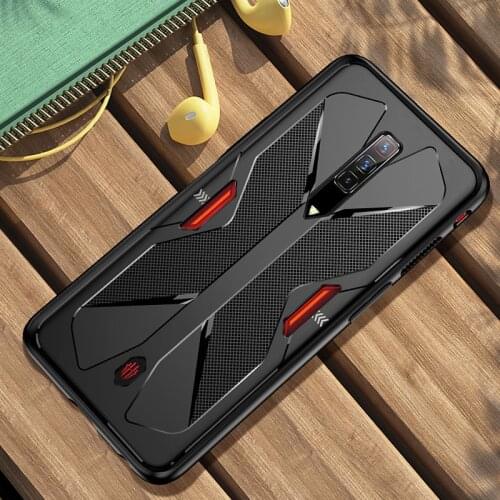 For ZTE Nubia Red Magic 6 NX669J Soft Silicone Carbon Fiber Protection Cover Shockproof Case For Nubia Red Magic 6 Pro 6Pro Case