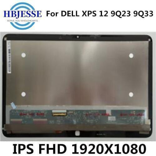Original Test well 12.5 inch For DELL XPS 12 9Q23 9Q33 IPS LCD Screen LP125WF1 SPA2 LCD Assembly FHD 1920*1080 Touch+Screen