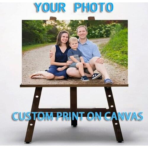 Drop Shipping 1 Pieces Customized Prints Paintings Modular Custom Made Canvas Pictures Home Decor Framework
