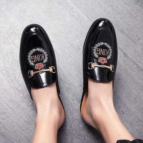 Plus size mens shoes original mens sandals mule shoes PU leather shoes mens casual shoes обувь мужская летняя сандали slipper