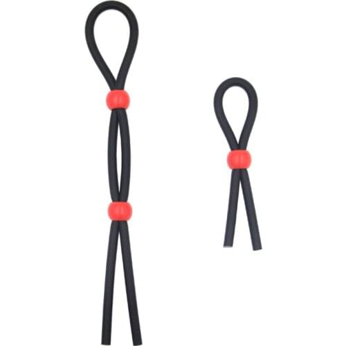 Adjustable Penis Binding Rope Scrotum Ring With Sex Toy For Woman Men Ejaculation Delay Lasting Cock Adult Game BDSM Bondage