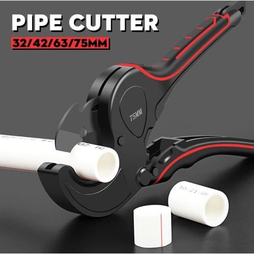 Pipe Cutter 32-75MM Tube Scissors SK5 Material With Treatment Ratchet PVC/PE/VE Hose Cutting Home Hand Tools Set Manual Working