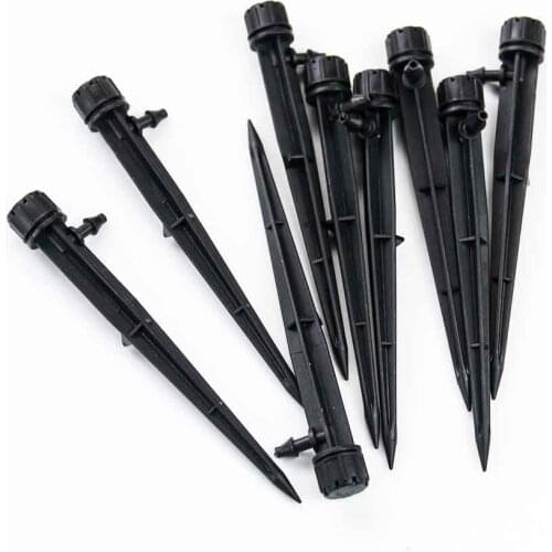 Garden Watering Drip Irrigation Adjustable Sprinkler Nozzle 360 Degree Dripper Inserting Ground 4/7mm Hose Greenhouses Sprayer