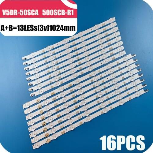 LED Backlight Strip Lamp For Samsung 50 13" TV UE50JU6800 V5DR_500SCA_R1 500SCB CY-TJ050HGNV2H UE50JU6850 UE50JU6870 UN50JS7000