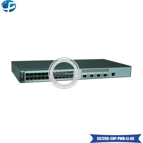 Best price hua wei S5720S-28P-PWR-LI-AC Gigabit Switches (24 Ethernet 10/100/1000 ports,4 Gig SFP,PoE+,370W POE AC 110/220V)
