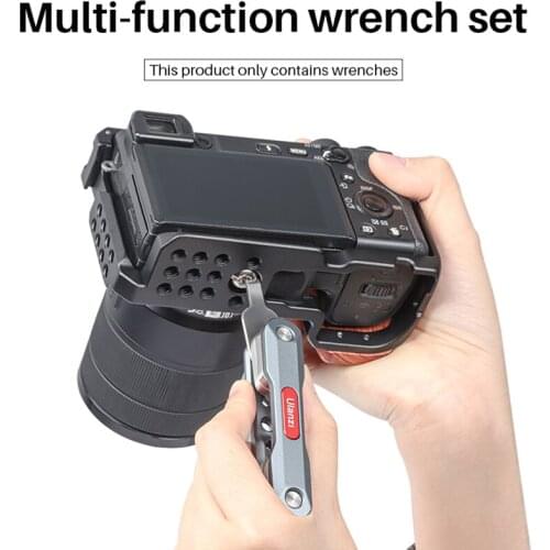 Ulanzi PT-18 6in1 Multifunctional Repair Tool Wrench Flat Cross Key Hex Open for Niko Canon Sony Pentax Camera Cage Remover Part