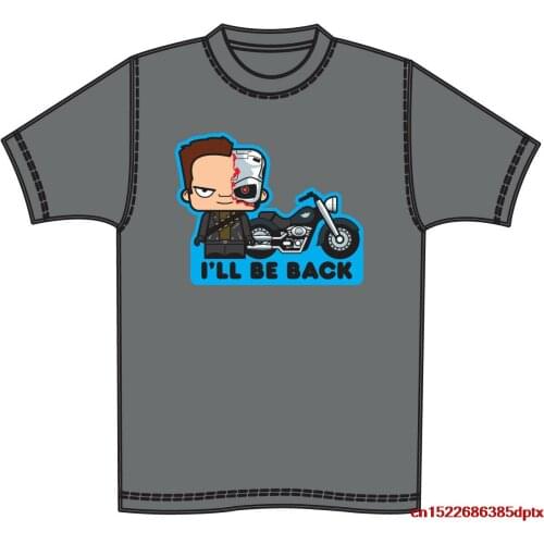 I'LL BE BACK TERMINATOR Arnold Schwarzenegger VINTAGE MOVIE Printed Tee Shirt