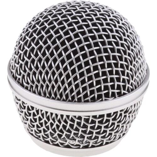 Replacement KTV Handheld Mic Microphone Ball Head Mesh Grill 31mm