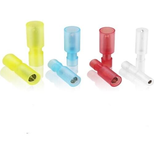10 Pairs FRFNY+MPFNY translucent Bullet Shaped Female Male Insulating Joint Wire Connector Electrical Crimp Terminal