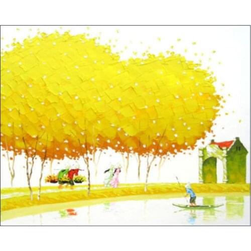 100% Hand Painted Modern Abstract Oil Painting for Kids Room Decoration Wall Art Painting High Quality No Framed