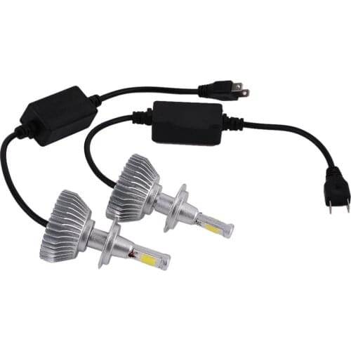 2 x LED Chips Light 60W 6000LM H4/9004/9007/H13/H1/H7/H3/9005/9006 Headlight Kit H/L Beam Bulbs 6000K