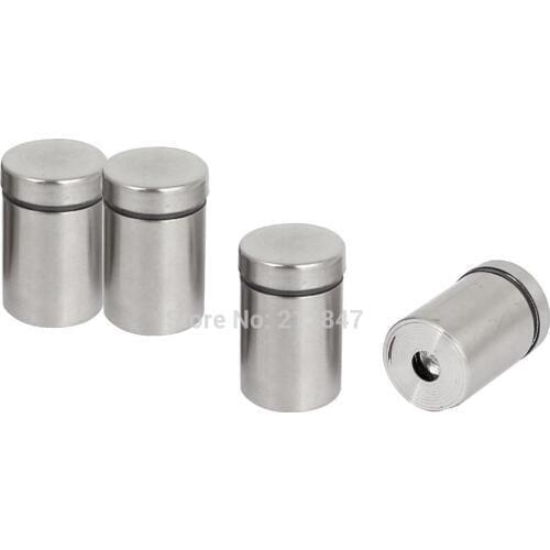 16mm x 25mm Stainless Steel Advertising Nails Frameless Glass Standoff 4 Pcs