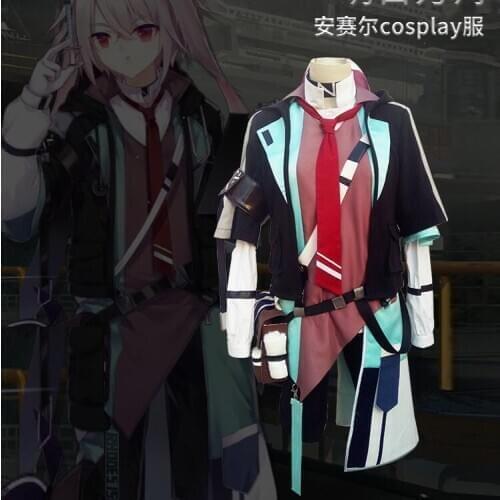 Anime! Arknights Ansel Cosplay Costume Uniform Battle Suit RHODES ISLAND Medic Combat Gear Halloween Costumes Outfits for Adult