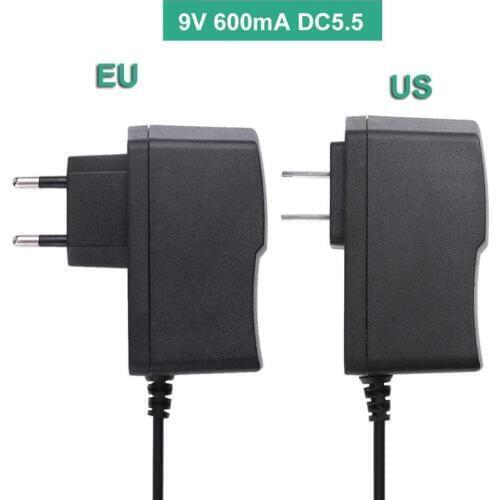 DC9V 600mA Power Supply Adapter Charger Converter Poewr Charging Adapters for TP-LINK T090060 450M 300M Router EU US Plug