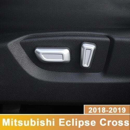 For Mitsubishi Eclipse Cross 2018 2019 Car Interior Seat Adjustment Switch Knob Button Control Cover Trim Garnish Molding