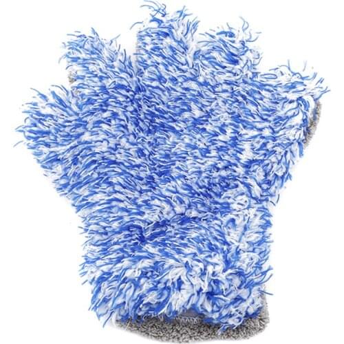Double Sided Microfiber Washing Hand Gloves Car Window Dust Cleaning Glove Household Cleaning Towel Kitchen Accessories