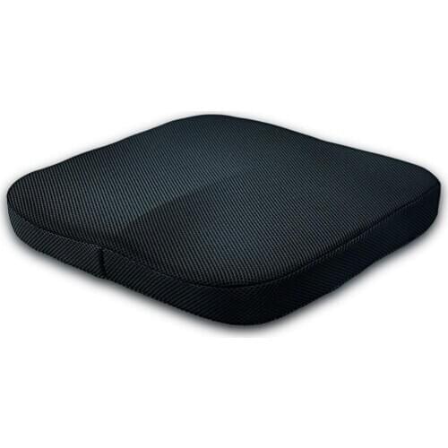 Memory Foam Wedge Car Seat Chair Lumbar Support Cushion Back Pain Height Booster For Office Pain Relief Elastic