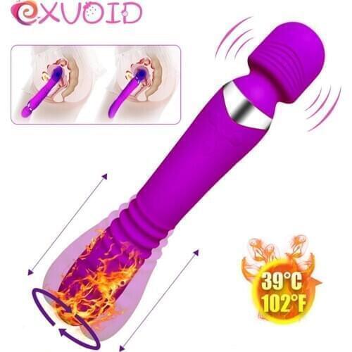 EXVOID AV Stick Sex toys for Women Heated Adult Products Magic Wand G-Spot Massager Dildo Vibrator Orgasm Clitoris stimulator
