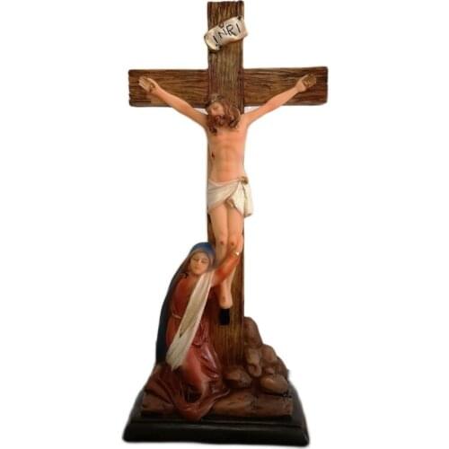 Guardian angel Hou de Sha Family Cross Jesus Christ Catholic relics Relics character Sculpture statue home decoration