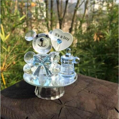 K5 Crystal Bear Nipple Baptism Baby Shower Souvenirs Party Christening Giveaway Gift Wedding Favors and Gifts For Guest 30pcs