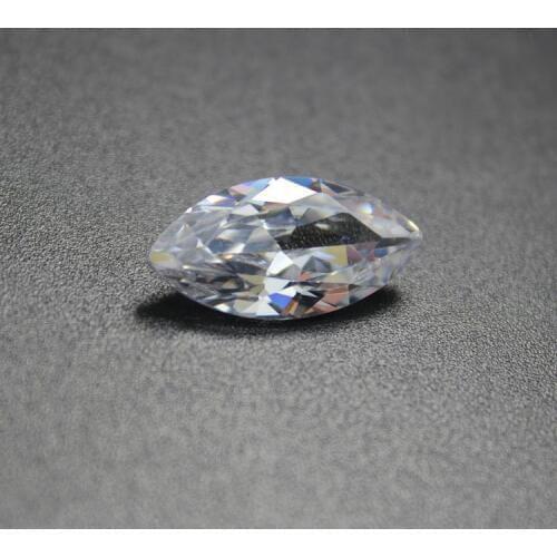 Marquise shape MS cubic zirconia CZ stone beads jewelry making DIY faceted loose stones Shiny brilliant navette cut