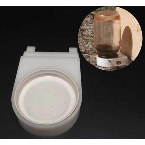10PCS Beekeeping Tools Honey Bee Feeder Plastic New Bees Farm Pinhole Type Feeders Feeding Watering Cup Box Waterer Supplies