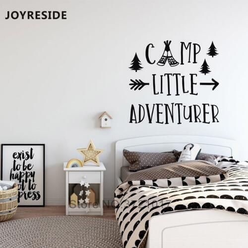 Camp Little Arrows Wall Decals Home Nursery Rooms Art Decoration Wall Sticker Adventure Kids Wall Decal Mural Cute Pattern M313
