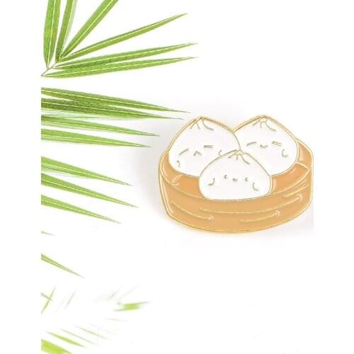 Fashion Creative Cage Buns Alloy Brooch INS Tide Cute Cartoon Student Backpack Badge Personality Wild Shirt Clothing Accessories