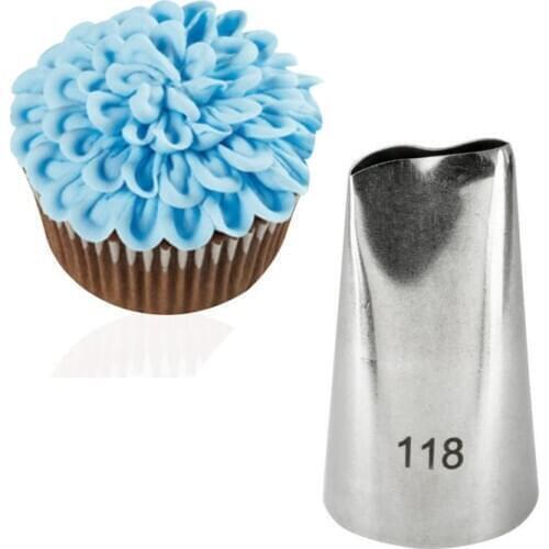 118# Stainless Steel Icing Piping Nozzles Cake Decorating Pastry Tip Sets Cupcake Tools Bakeware