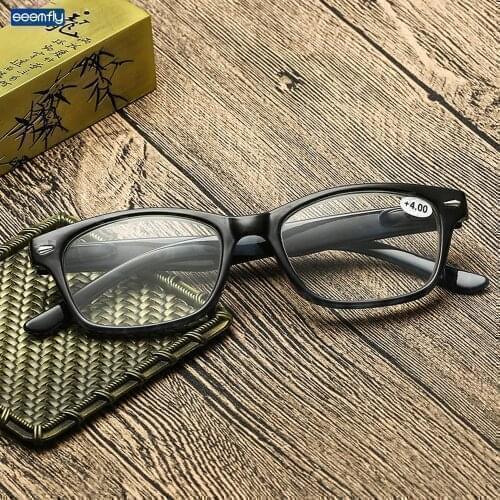 Seemfly Reading Glasses Comfortable Resin Classical Presbyopia Ultralight Man Women High Quality Glasses Square Spectacles Gift