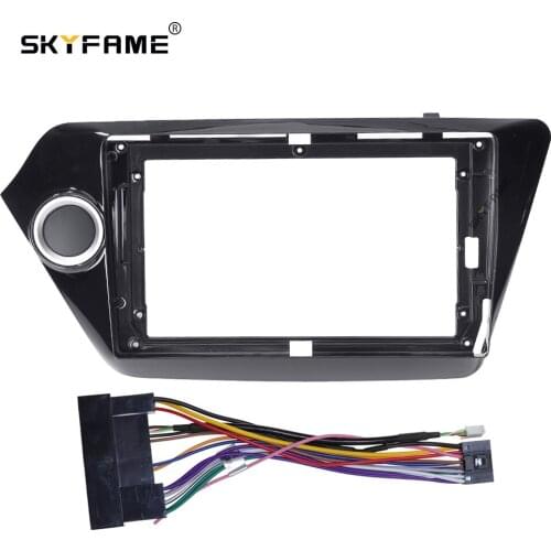 SKYFAME Car Fascia Frame Cable For KIA K2 RIO 3 2011-2016 Android Big Screen Dask Kit Fascia Frame