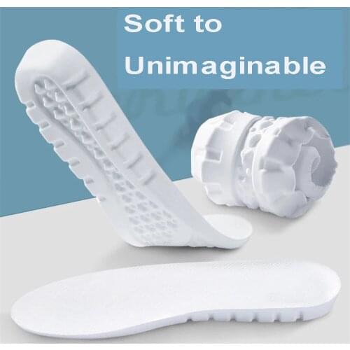 Sports High Elastic Kinetic Energy Ultra-Light Insoles Sweat ShockAbsorbent Deodorant Breathable EVA Soft Shoes Pad Brioche