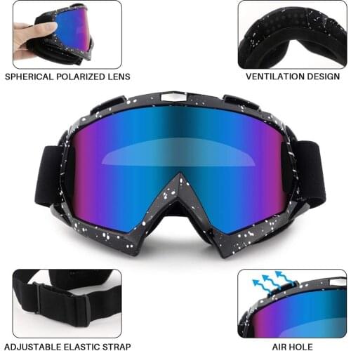 Outdoor Motorcycle Goggles Cycling MX Off-Road Ski Sport ATV Dirt Bike Racing Glasses for Fox Motocross Goggles Google