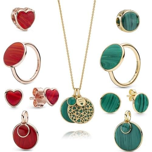 CHAMSS High-quality Silver925 BEAUTIFULLY DIFFERENT MURANO Pendant Set Original Ladies Classic Jewelry Birthday Engagement Gift