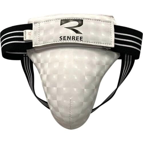 High grade White Taekwondo Groin Guard Protector Men Women Children Crotch Protector Kiching Boxing Karate High Quality support