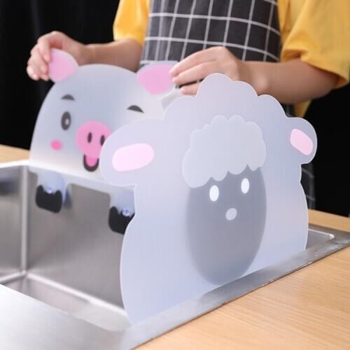 Anti-Water Board Water Splash Guard Sucker Splash Water Baffle Pool Board Sink Shelf Kitchen Washing Dish for Kitchen Tools