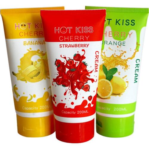 200ML Strawberry Lubricant Edible for Sex Dick Water Based Adult Sex Products Couples Sex Gel Oral Sex Vagina Anal Gay Sex Oil