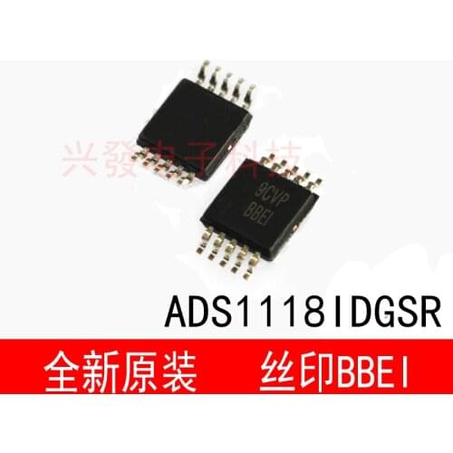 100% New&original ADS1118IDGSRBBEI 16ADC MUX PGA