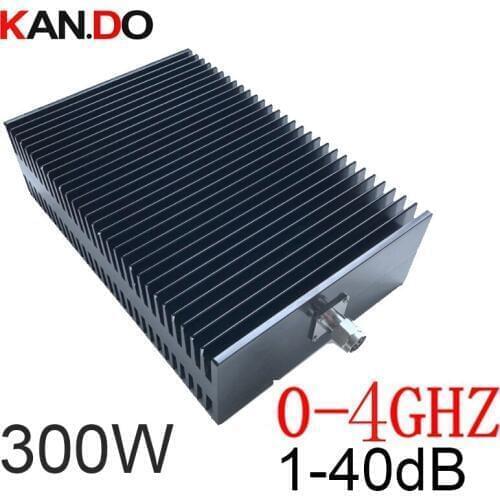 300W RF attenuator N male to N female DC-4G 1-40DB attenuation RF COAXIAL jack Attenuator communication converter telecom feeder