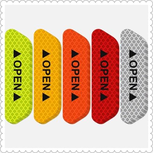 4Pcs Car Reflective Tape Door Sticker Decals for Mitsubishi ASX Endeavor Expo Montero Galant Grandis Lancer Mirage