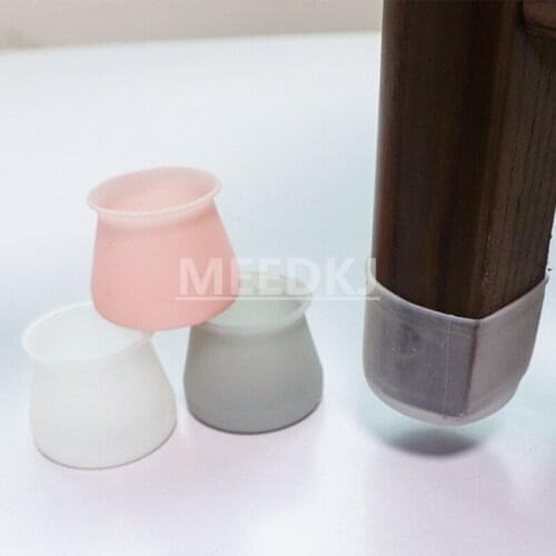 4Pcs/Lot Table Chair Leg Mat Silicone Non-slip Table Chair Leg Furniture Table Chair Leg Floor Feet Cap Cover Protector Feet