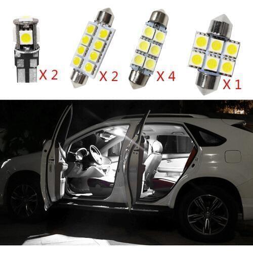 9pcs Car LED Lights for VW Touran ,White Auto Interior Light Bulbs for Volkswagen Touran Reading Lights Lamp Accessories