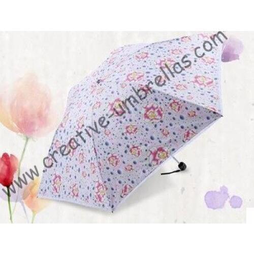 Free shipping Mini anti UV pocket parasol,two times silver coating 6 ribs,three fold bag umbrells,windproof,mix order allowed